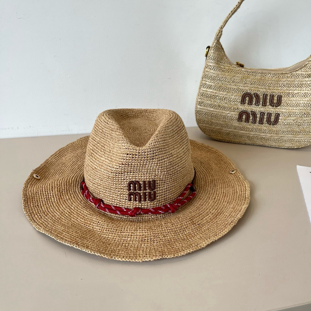 M1v M1v straw cowboy hat 57cm head circumference