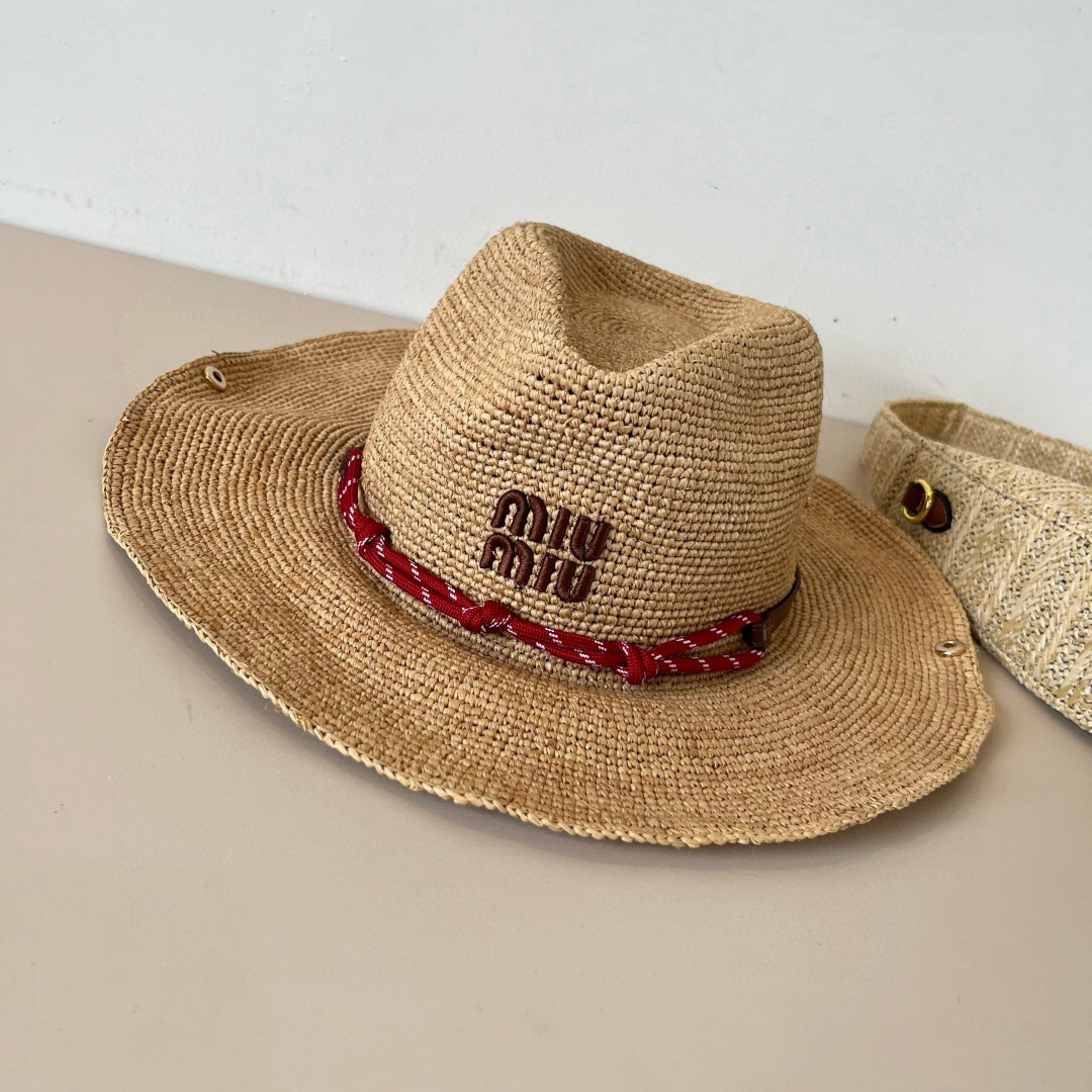 M1v M1v straw cowboy hat 57cm head circumference