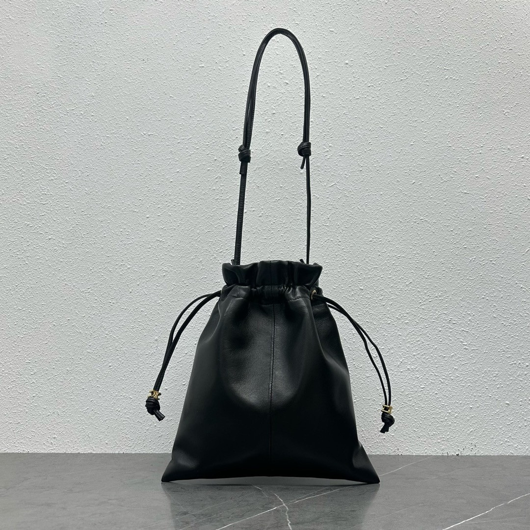 Ce1i*e small crystal pouch in lambskin 29x32x0.5cm