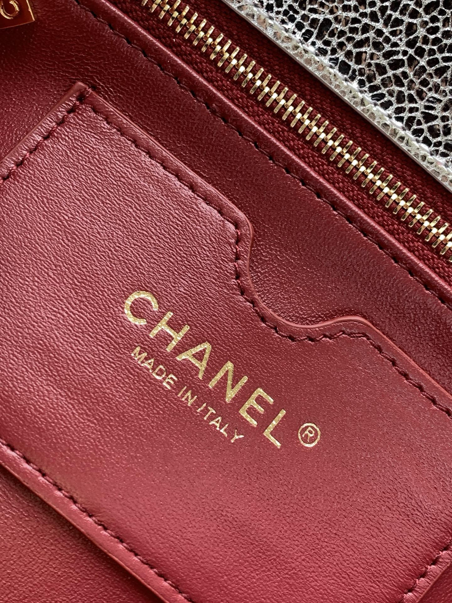 Ch**el holiday collection clutch 10x26x5cm
