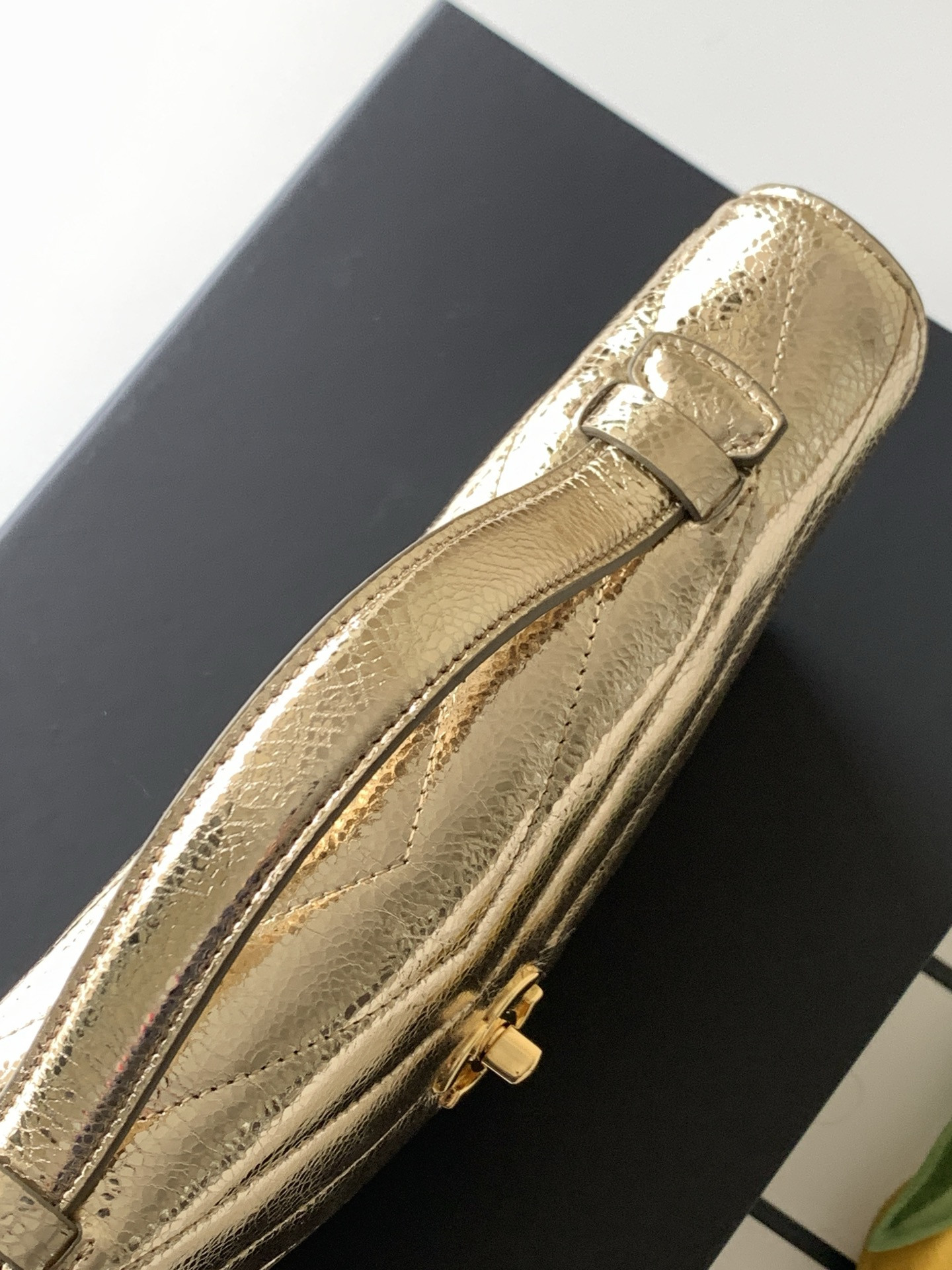 Ch**el holiday collection clutch 10x26x5cm