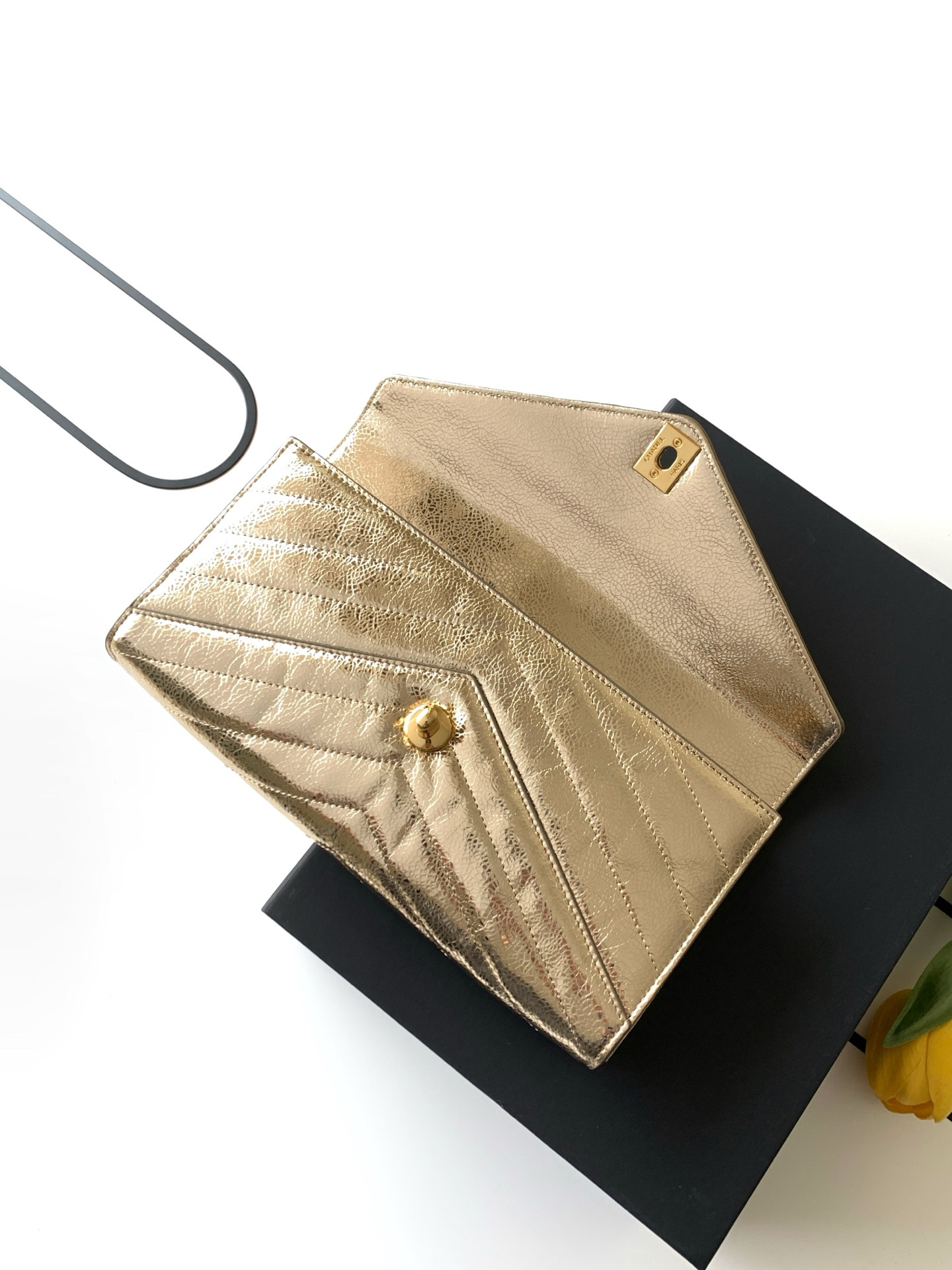 Ch**el holiday collection clutch 10x26x5cm