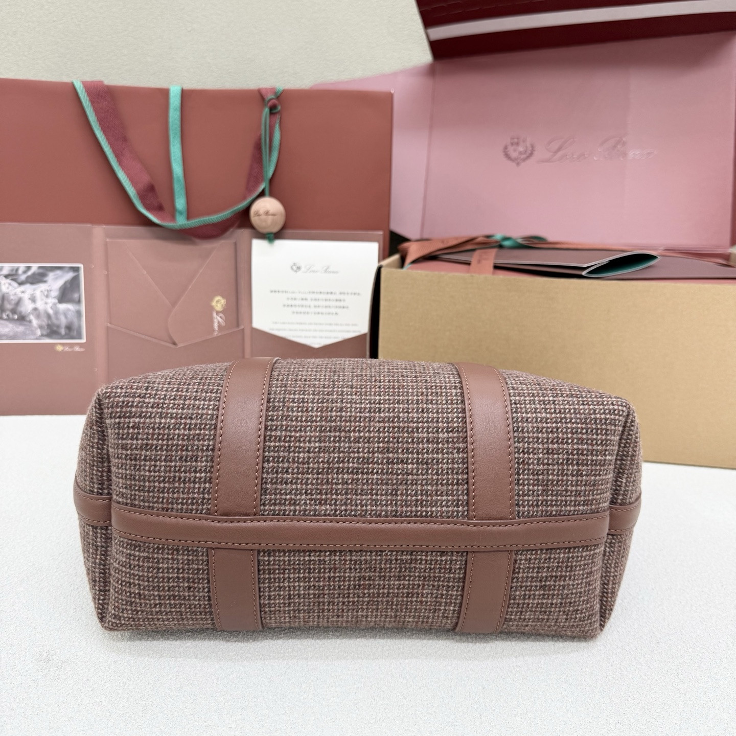 L0r0 P1ana small ghiera shopper 28x19x12cm
