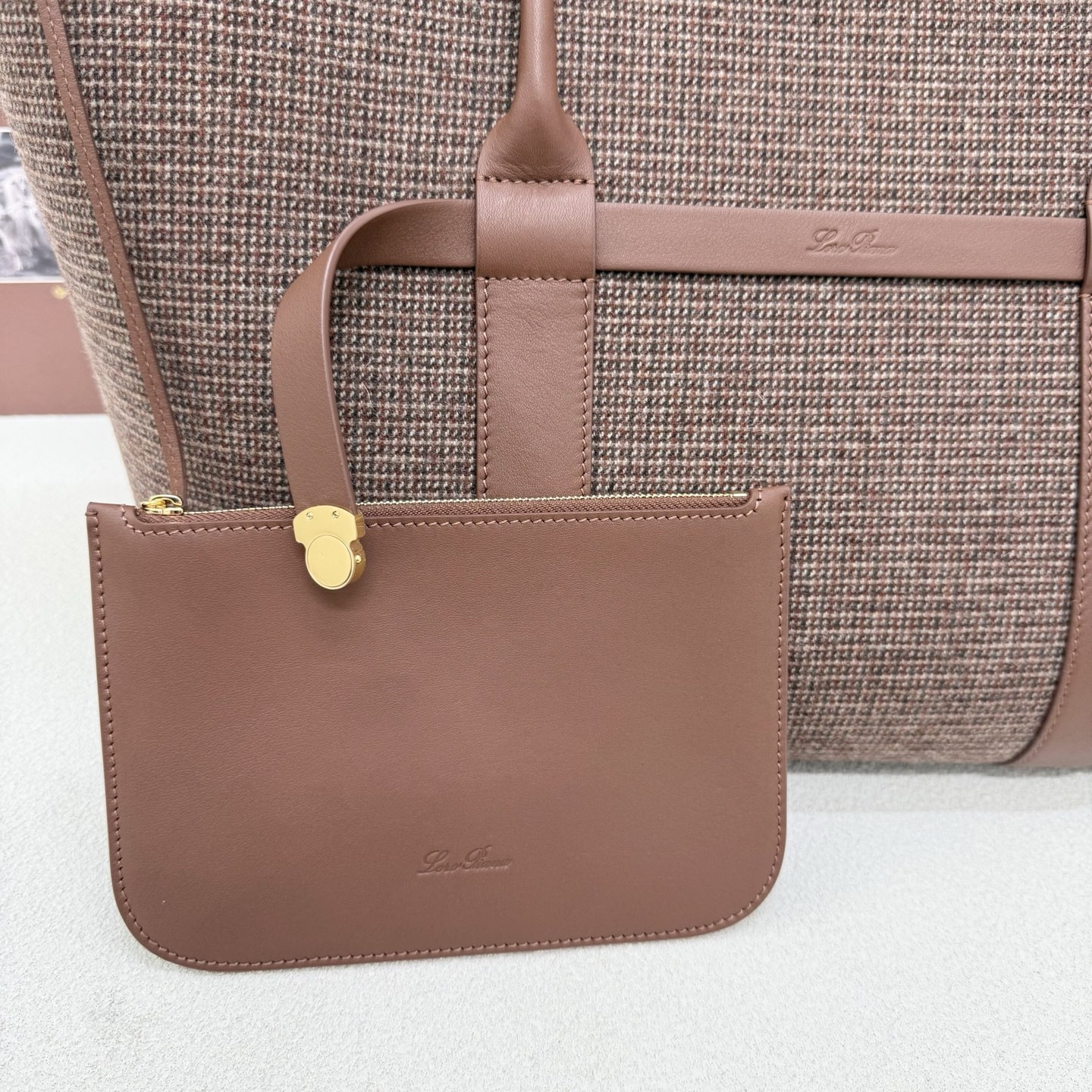 L0r0 P1ana large ghiera shopper 40x26x18cm