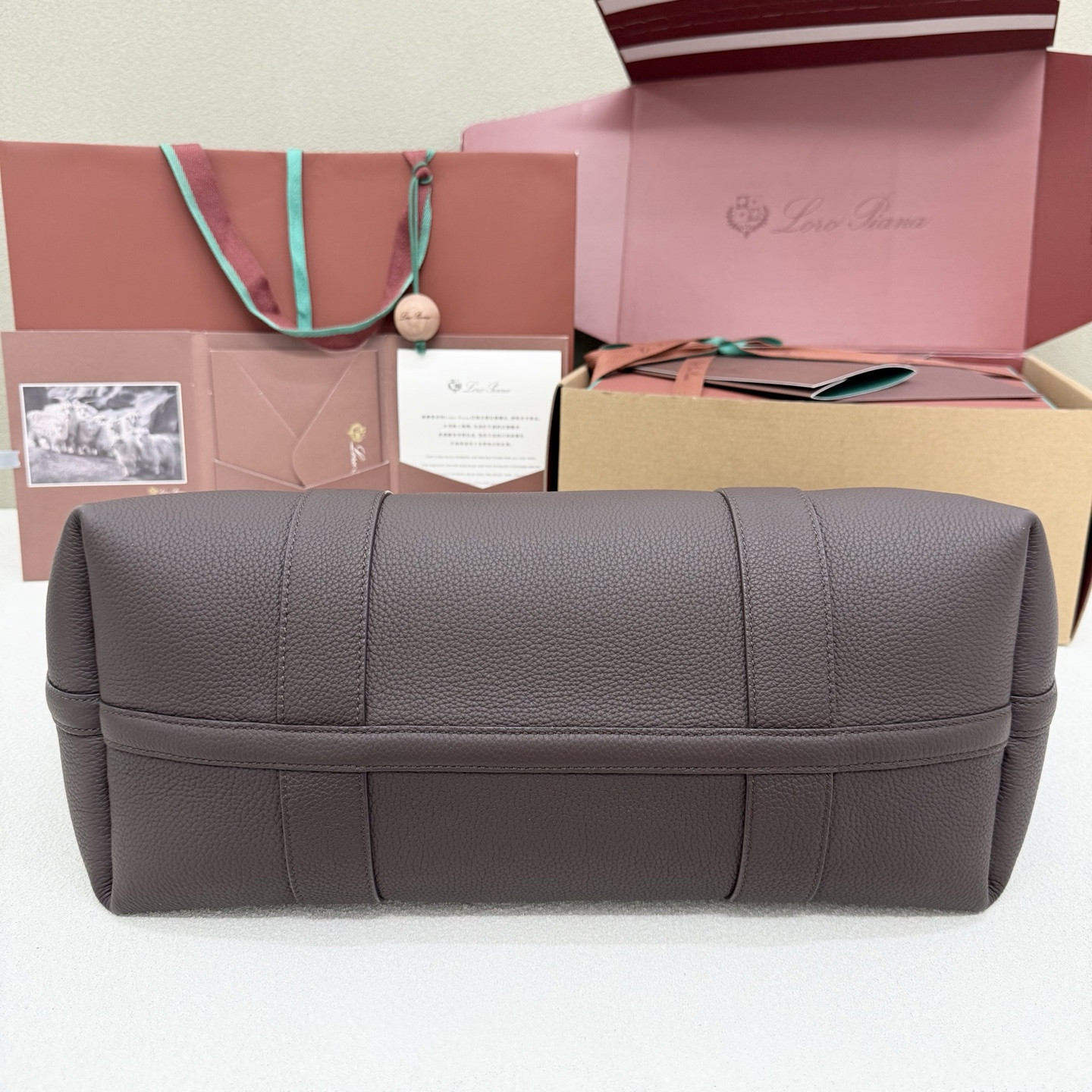 L0r0 P1ana large ghiera shopper 40x26x18cm